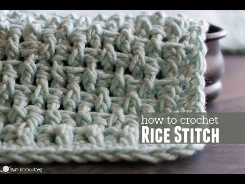 Rice Stitch Crochet Tutorial