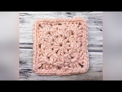 How to Crochet a Small Square Motif