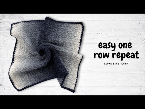 How to Crochet the Most Addictive Blanket EVER (One Row Repeat!)