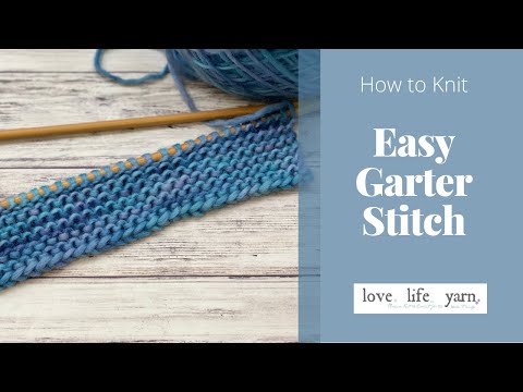 How to Knit: Garter Stitch (Easy Tutorial)