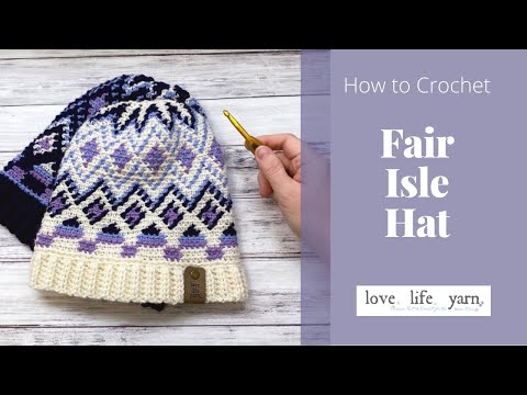 How to Crochet: Fair Isle Beanie