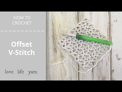 How to Crochet: Offset V-Stitch