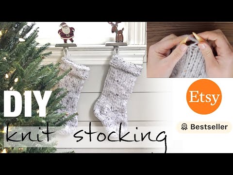 How to Knit the Easiest Christmas Stocking with Simply Maggie