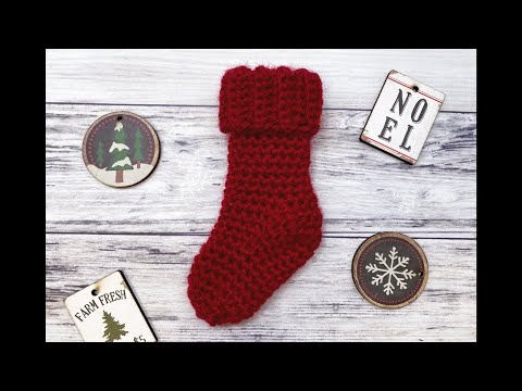 Mini Crochet Stocking - Easy Crochet Tutorial