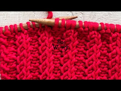 How to knit a One-row stitch pattern for Scarves (reversible and it doesn&#039;t curl) So Woolly