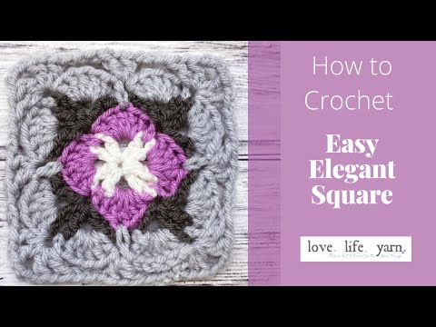 How to Crochet: Easy Elegant Crochet Square