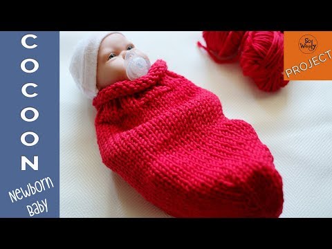 How to knit a cocoon for a Newborn Baby (for beginners) - So Woolly