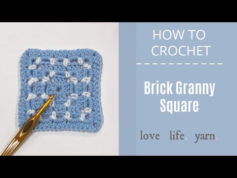 How to Crochet: Brick Granny Square