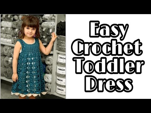 Easy Crochet Dress / Crochet Toddler Dress Tutorial
