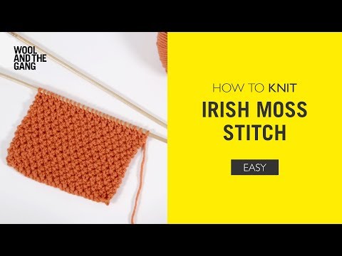 How To Knit: Irish Moss Stitch