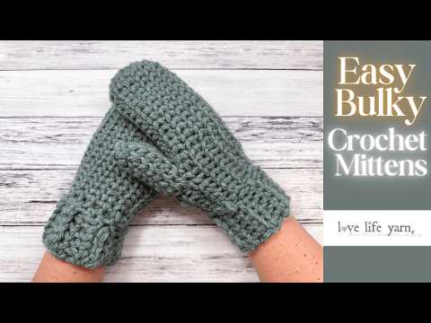 BULKY CROCHET MITTENS: The DIY Winter Accessory You Need