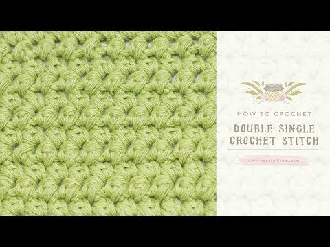 How To: The Double Single Crochet (Mini Puffs) | Easy Tutorial by Hopeful Honey
