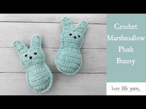 Crochet Cute Marshmallow Bunnies With This Easy Tutorial