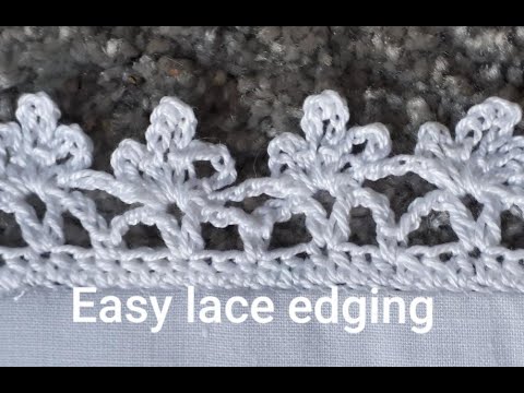 CROCHET LACE EDGING : VERY EASY