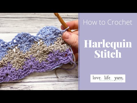 Crochet Harlequin Stitch (Easy Tutorial) - love. life. yarn.