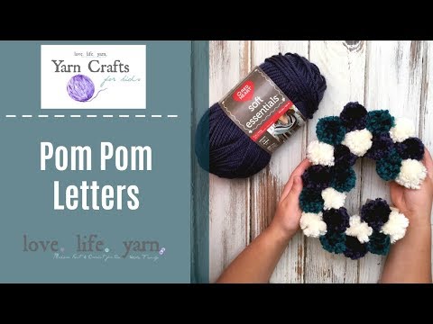 Pom Pom Letters | Yarn Crafts for Kids