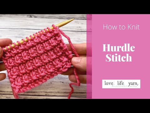 How to Knit: Hurdle Stitch | Easy Beginner Tutorial