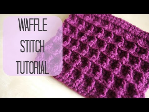 CROCHET: How to crochet the Waffle stitch | Bella Coco