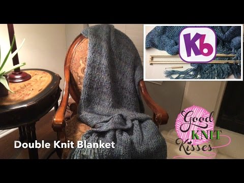 Easy Double Knit Blanket - 28&quot; KB Loom - knit in one piece