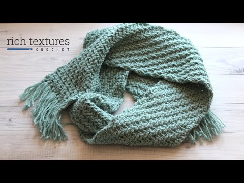 Mountain Ridge Scarf Crochet Pattern