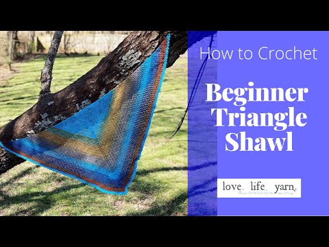 How to Crochet a Shawl (Beginner Video Tutorial)