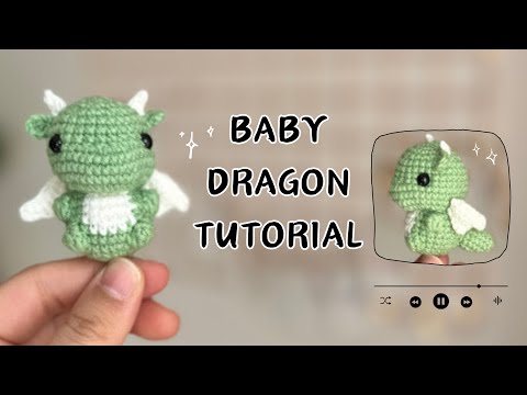 Amigurumi Dragon Crochet | How to crochet Little Dragon - Keychain