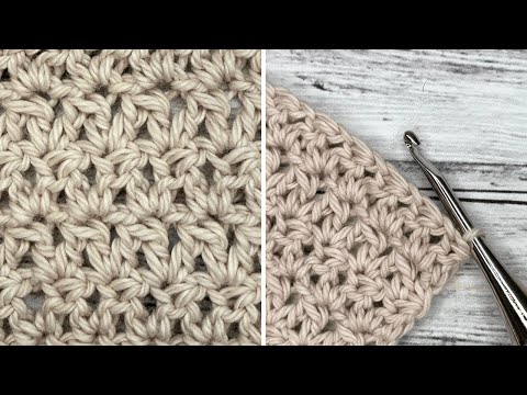 Diamond Tweed Stitch | Easy Crochet Tutorial