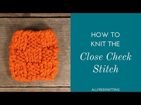 How to Knit the Close Check Stitch