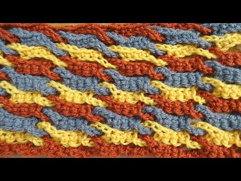 Single Weave and Link Stitch - Crochet Tutorial