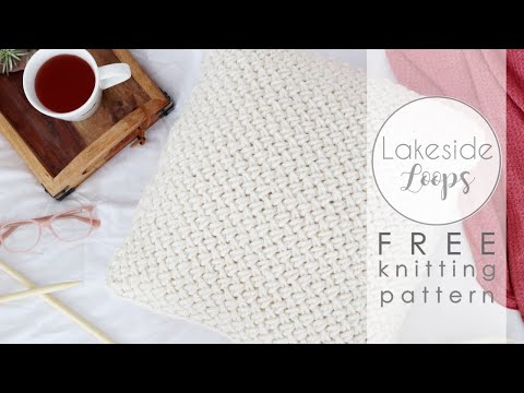 Piper Pillow FREE Knitting Pattern Video Tutorial