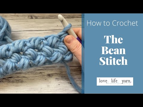 How to Crochet: Bean Stitch (Easy Tutorial)