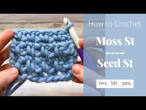 Moss Stitch Crochet Video Tutorial