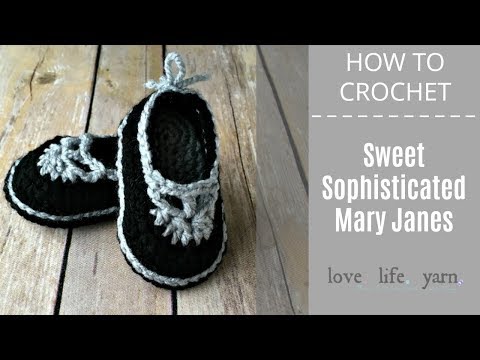 How to Crochet: Sweet Sophisticated Mary Janes