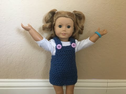 How to Crochet This American Girl Overall Dress!