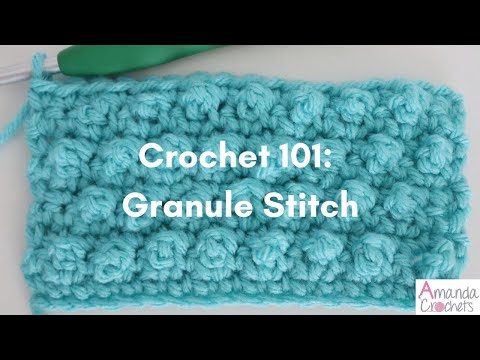 Granule Stitch (Crochet 101 Series) | Easy Crochet Tutorial