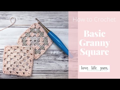 How to Crochet a Basic Granny Square (Easy Tutorial Video)