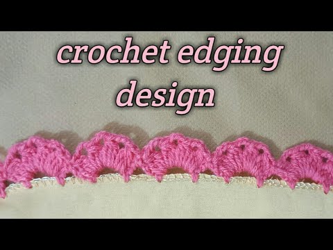 simple and beautiful crochet edging lace design//crochet lace design no.12 //easy crochet patterns