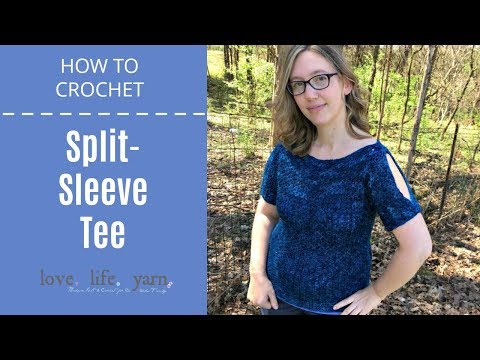 Easily Crochet A Gorgeous Split Sleeve Tee For Summer