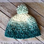 Free Crochet Pattern - 1 Hour Baby Scarfie Hat by Amanda Saladin
