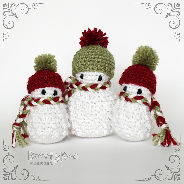 10 Free Crochet Snowmen Patterns - love. life. yarn.