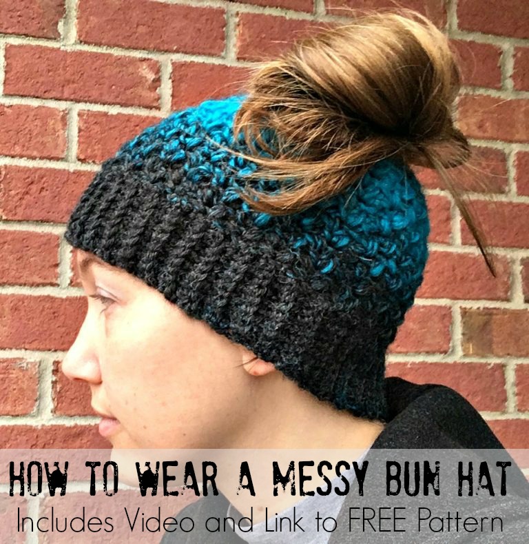 how to wear a bun with a hat