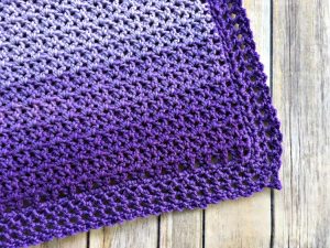 Easy Ombre Baby Blanket - Free Crochet Pattern