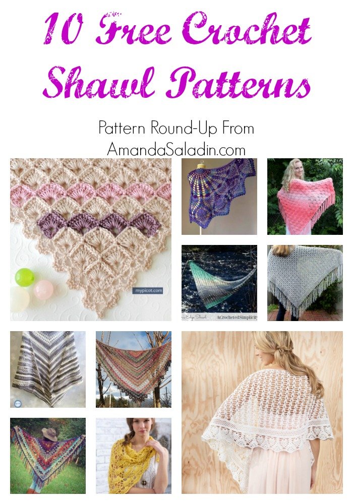 Find your next project with these 10 free crochet shawl patterns!