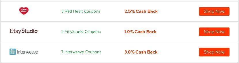 Use Ebates to save money on yarn and supplies