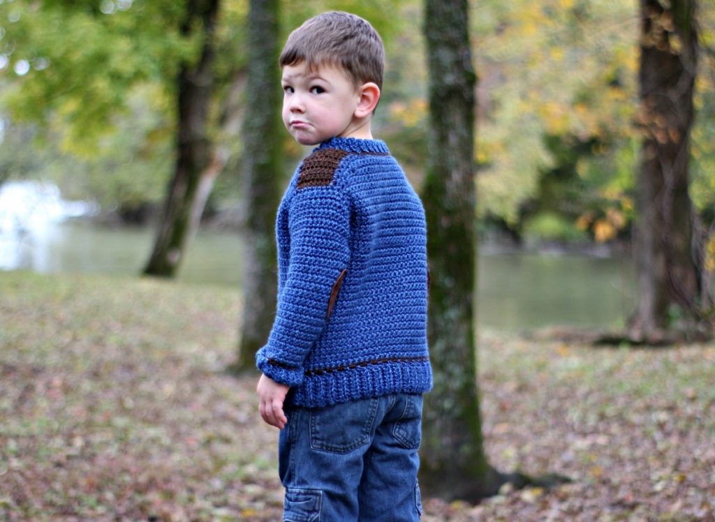 Kid's Saddle Shoulder Sweater - Free Crochet pattern