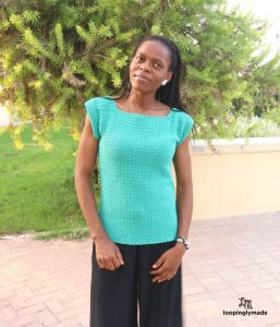 Pretty Stitch Crochet Top from Loopingly Made free crochet pattern