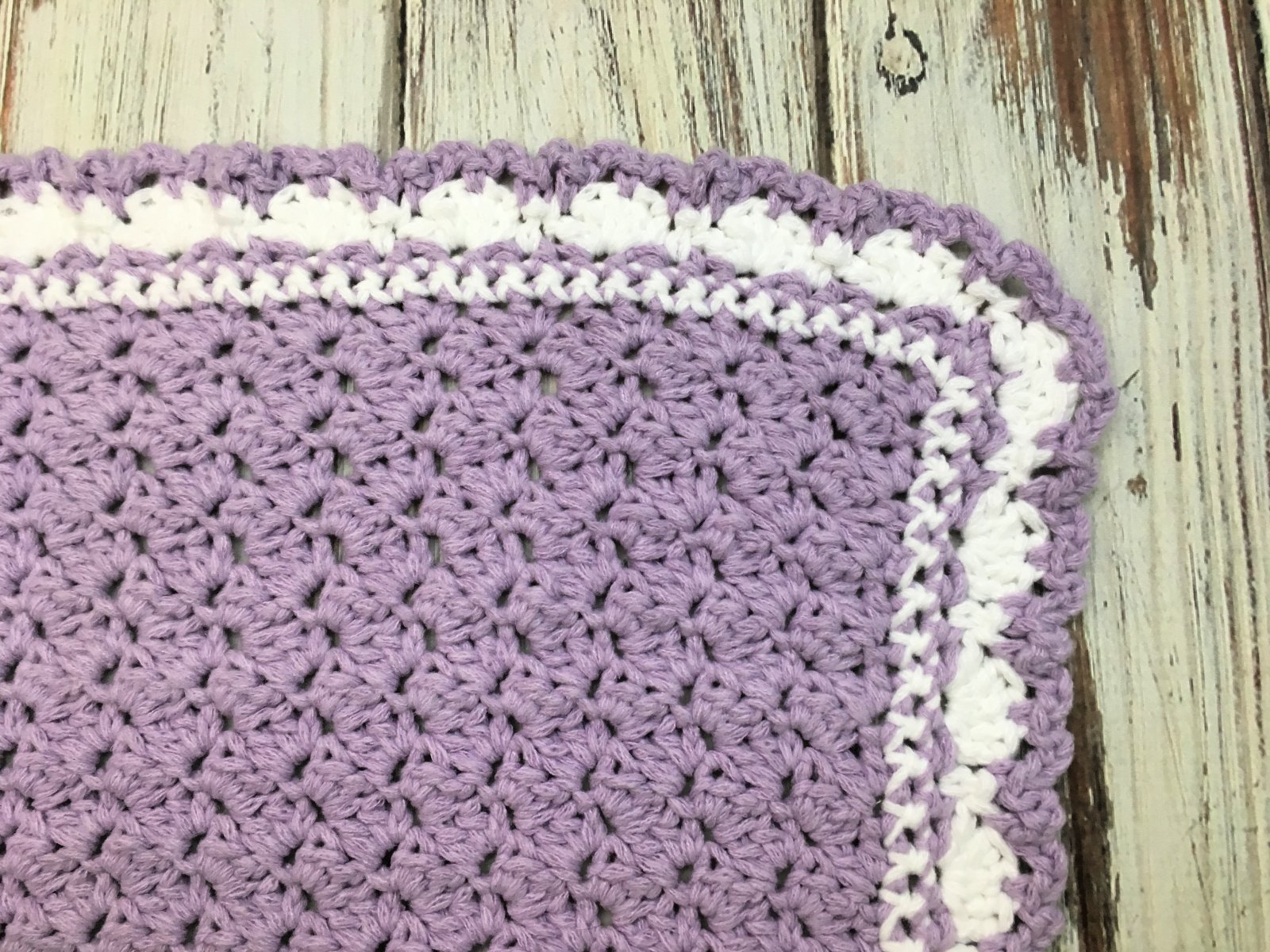 Lilac Meadows Baby Blanket - Free Crochet Pattern and Video Tutorial