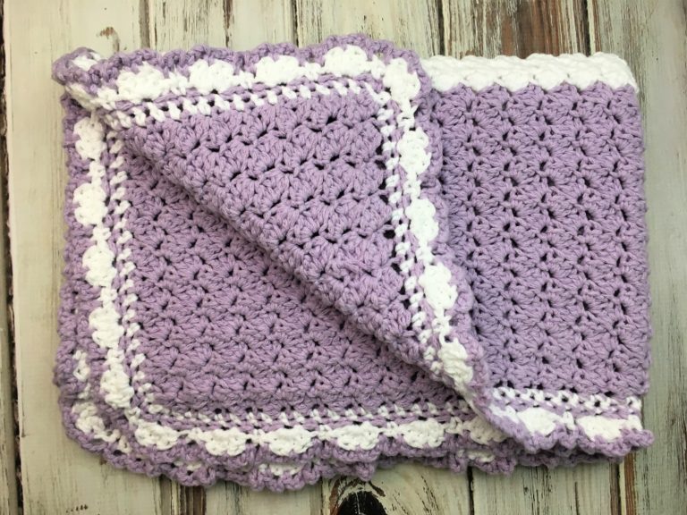 Lilac Meadows Baby Blanket Free Crochet Pattern love. life. yarn.