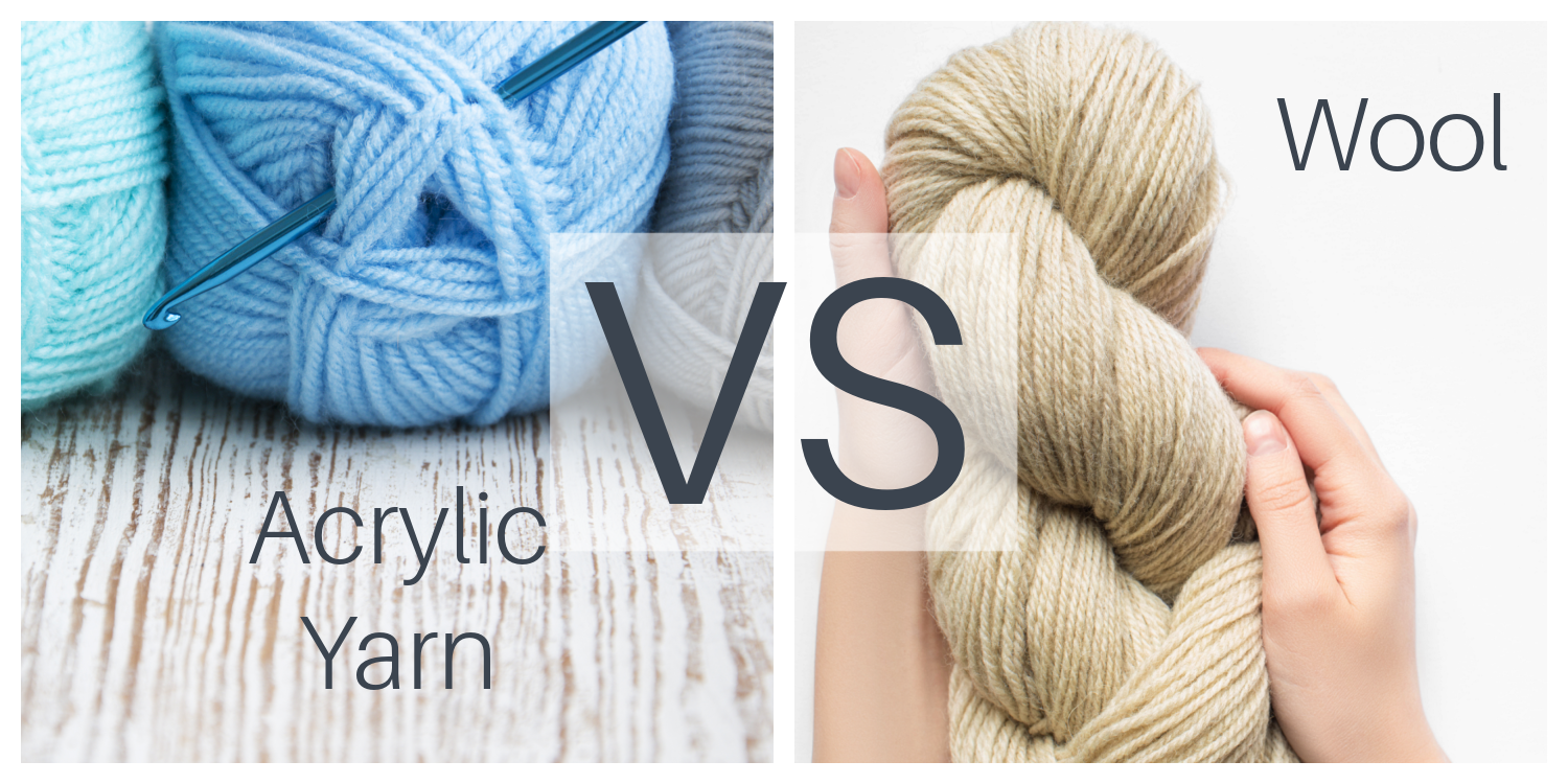 Wool and on sale acrylic yarn