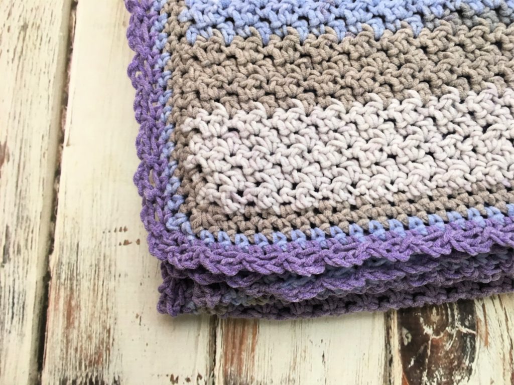 Amethyst Sky Baby Blanket - Free Crochet Pattern with video tutorial
